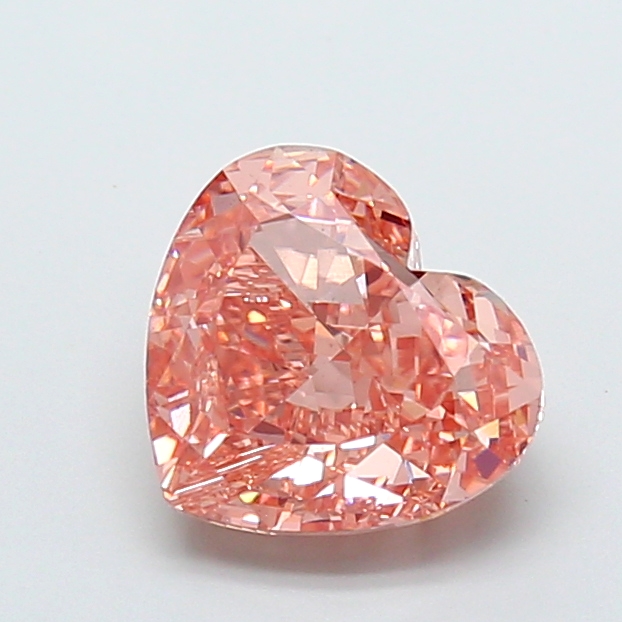 2.86 ct Pink (Intense) VS1 Heart Modified lab-grown diamond