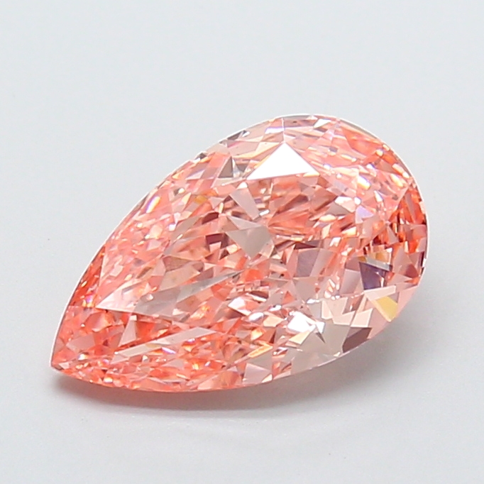 2.55 ct Pink (Intense) VS2 Pear Modified lab-grown diamond