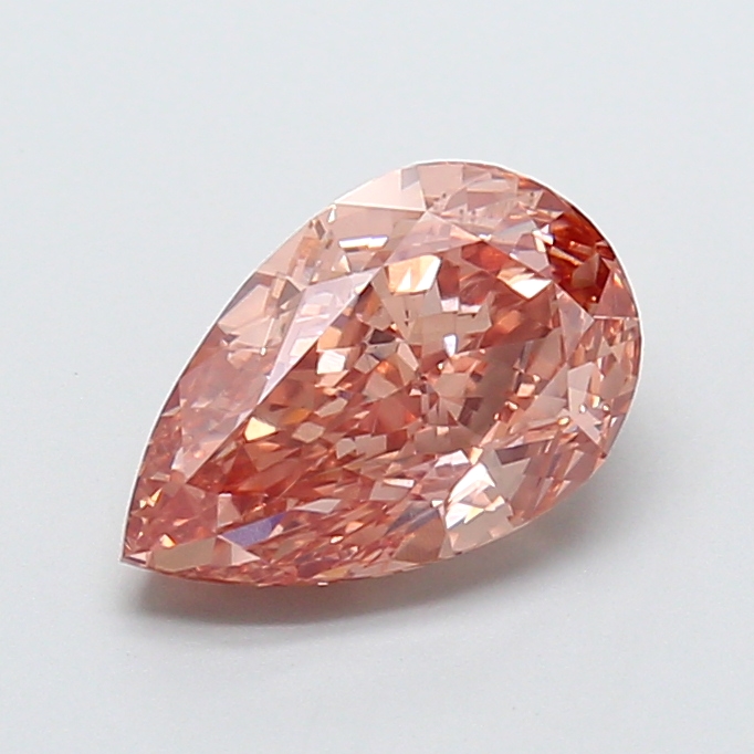 2.46 ct Pink (Vivid) VS1 Pear Modified lab-grown diamond