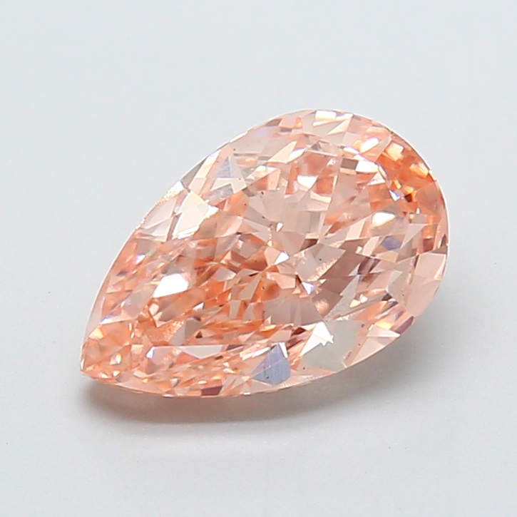 3.07 ct Brown (Light) VS2 Pear Modified lab-grown diamond