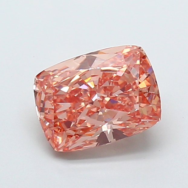 2.35 ct Pink (Fancy) VVS2 Cushion lab-grown diamond