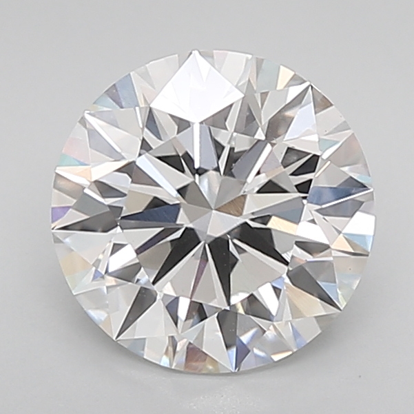 2.58 Carat Certified Loose Lab Grown CVD Diamond Round VVS2 Color D Clarity
