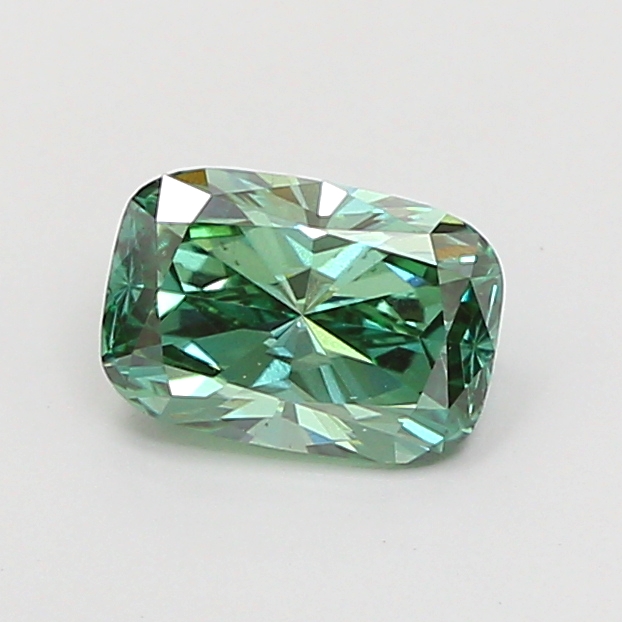 1.01 ct Radiant Fancy Vivid Green Lab-Grown Diamond