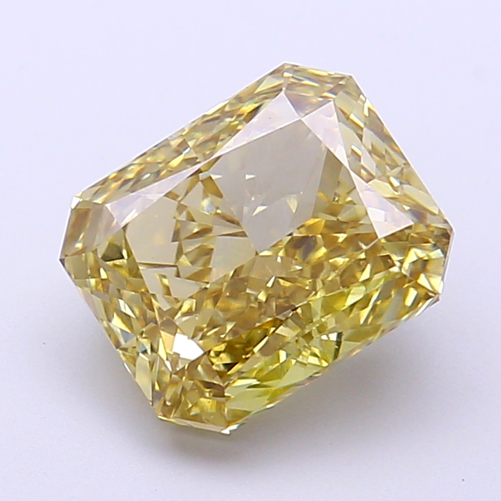 3.01 ct Radiant Fancy Intense Yellow Lab-Grown Diamond