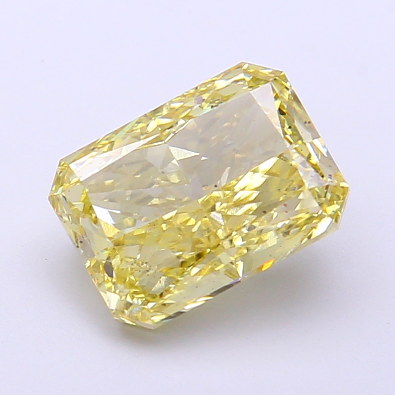 3.01 ct Radiant, Fancy Intense Yellow VS1 CVD