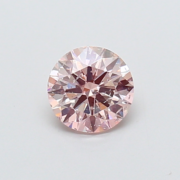0.68 ct Round Fancy Vivid Pink Lab-Grown Diamond