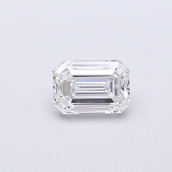 Actual 0.27 carat D Emerald lab-grown diamond