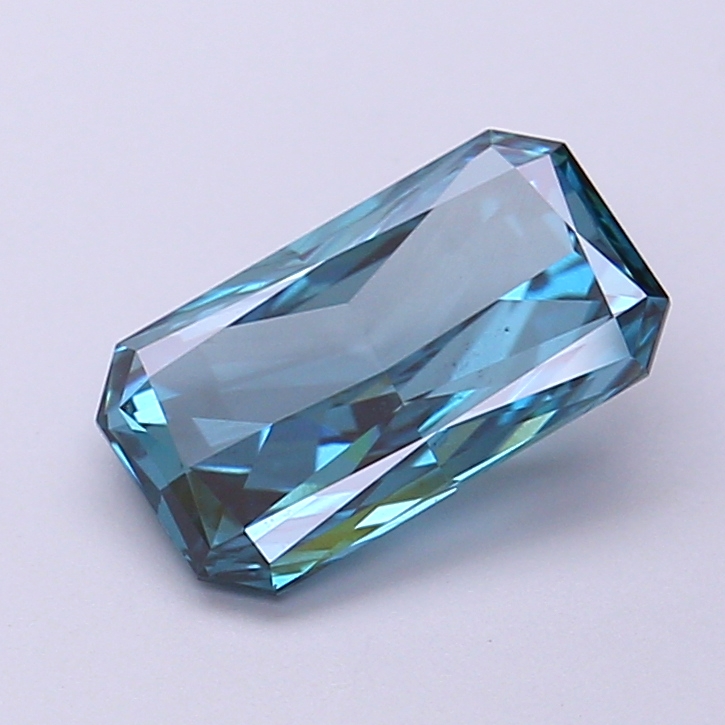1.38 ct Radiant Fancy Vivid Blue Lab-Grown Diamond