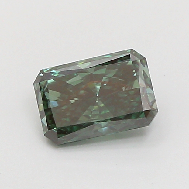 1.52 ct Radiant Fancy Vivid Green Lab-Grown Diamond