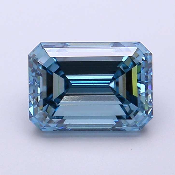 2.50 ct Emerald Fancy Vivid Blue Lab-Grown Diamond