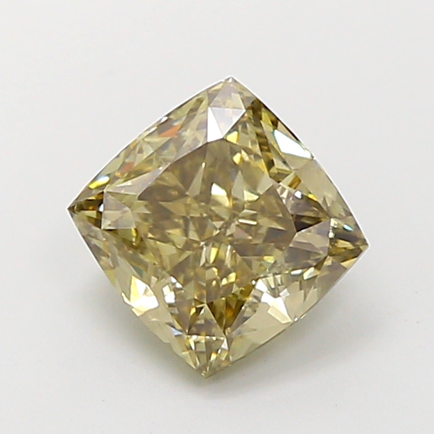 2.01 ct Cushion Fancy Vivid Black Lab-Grown Diamond