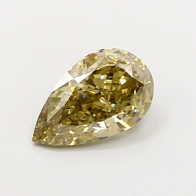 1.01 ct Pear Fancy Vivid Yellow Lab-Grown Diamond