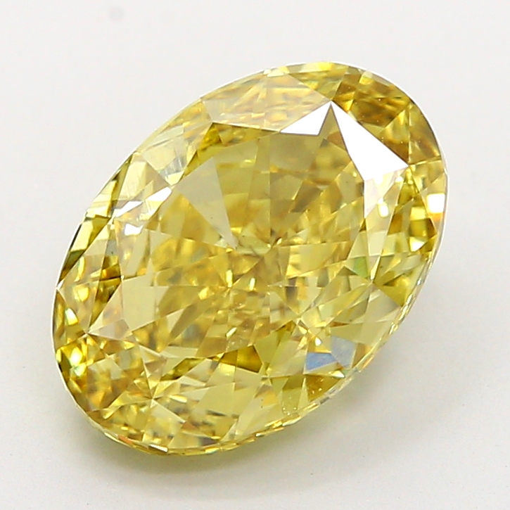 4.02 ct Oval Fancy Intense Yellow Lab-Grown Diamond