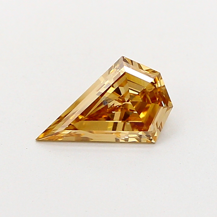 0.68 ct Shield Fancy Vivid Brown Lab-Grown Diamond
