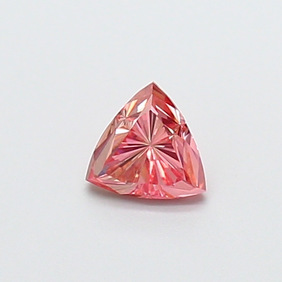 0.37 ct Trilliant Fancy Vivid Pink Lab-Grown Diamond