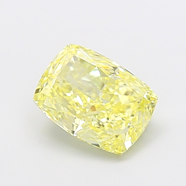 1.64 ct Yellow (Fancy) VVS2 Cushion lab-grown diamond