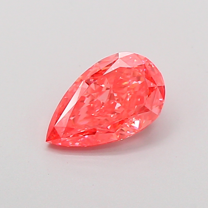 1.02 ct Pear Fancy Vivid Pink Lab-Grown Diamond