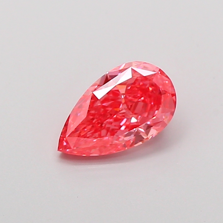 1.00 ct Pear Fancy Vivid Pink Lab-Grown Diamond
