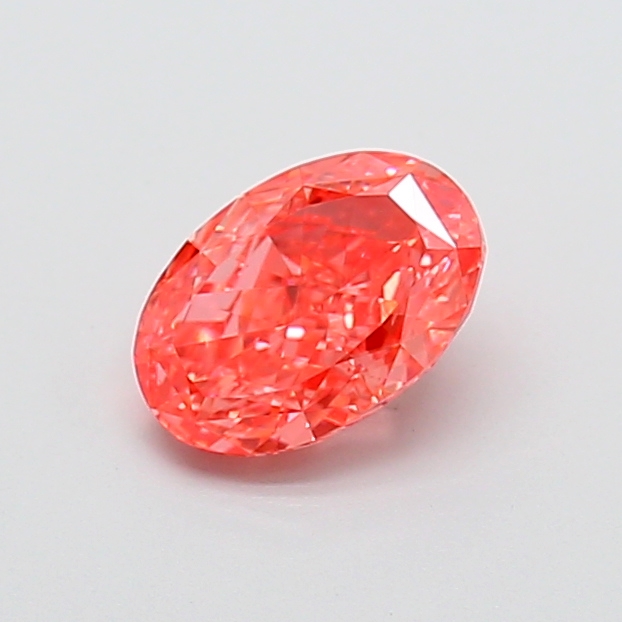 1.07 ct Oval Fancy Vivid Pink Lab-Grown Diamond