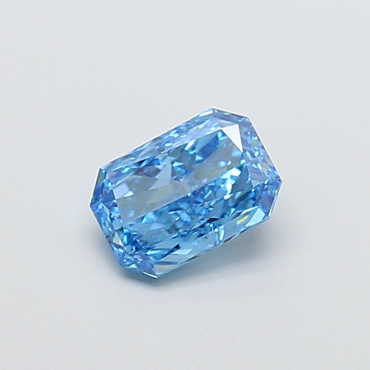 1.02 ct Radiant Fancy Vivid Blue Lab-Grown Diamond
