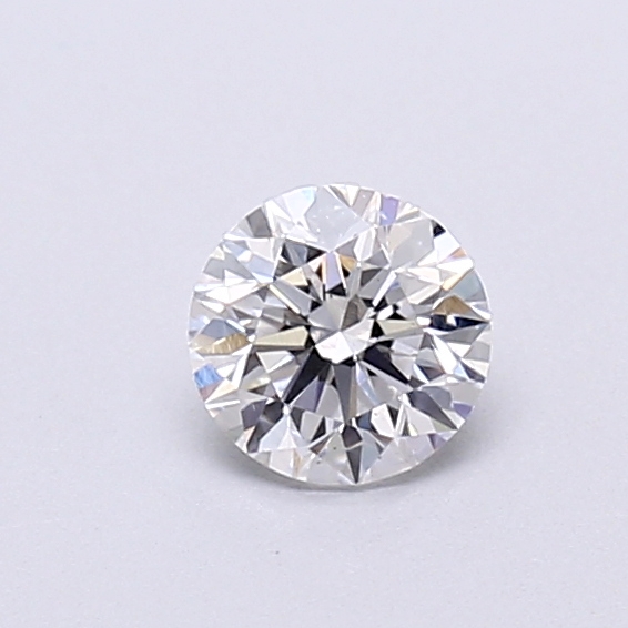 Actual 0.39 carat D Round lab-grown diamond