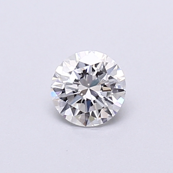 Actual 0.27 carat D Round lab-grown diamond