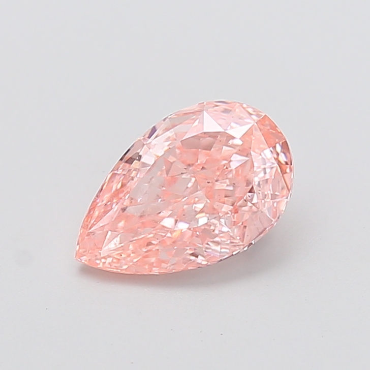 1.54 ct Pear Fancy Vivid Pink Lab-Grown Diamond