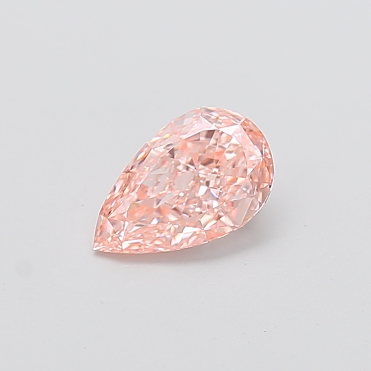 1.00 ct Pear Fancy Vivid Pink Lab-Grown Diamond