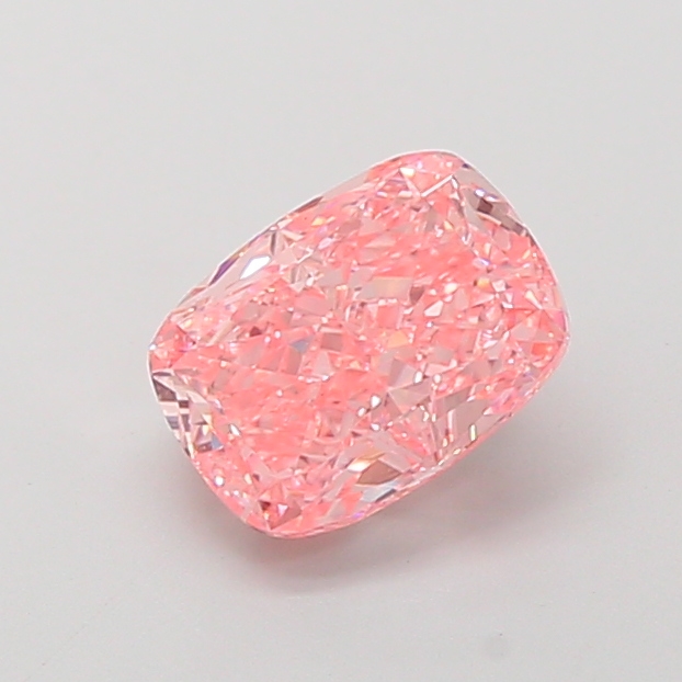 2.53 ct Pink (Vivid) VS1 Cushion lab-grown diamond