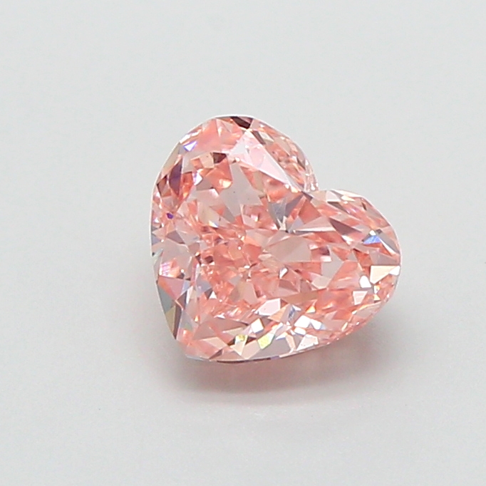 1.10 ct Pink (Vivid) VS1 Heart Modified lab-grown diamond
