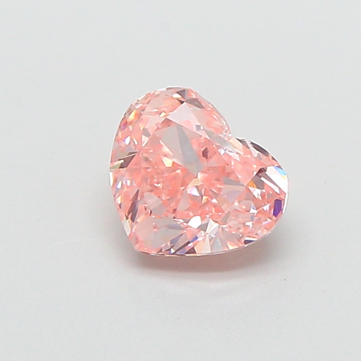 1.00 ct Pink (Intense) VS1 Heart Modified lab-grown diamond