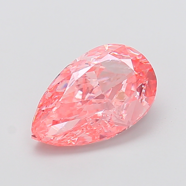 2.86 ct Pink (Vivid) VVS2 Pear Modified lab-grown diamond