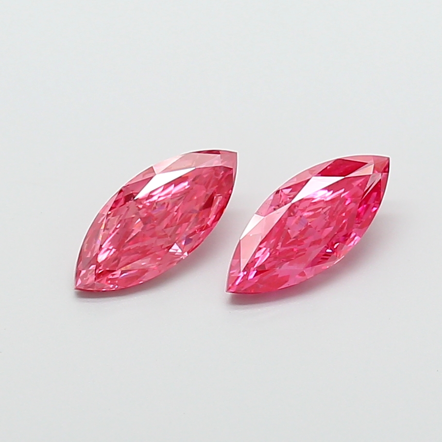 1.11 ct Marquise Fancy Vivid Pink Lab-Grown Diamond