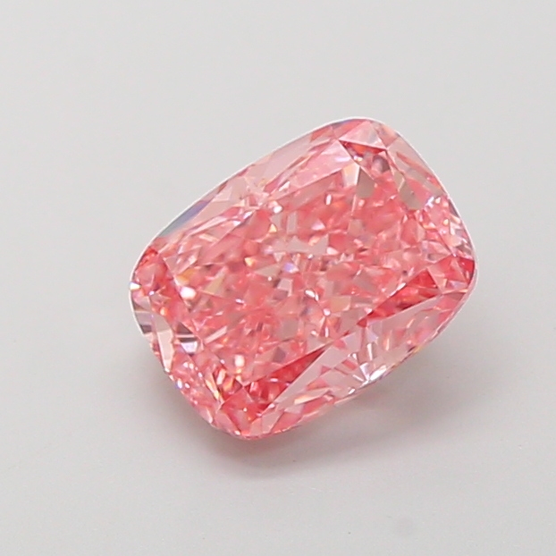 2.58 ct Pink (Vivid) VVS2 Cushion lab-grown diamond