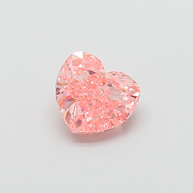 1.11 ct Pink (Vivid) VVS2 Heart Modified lab-grown diamond