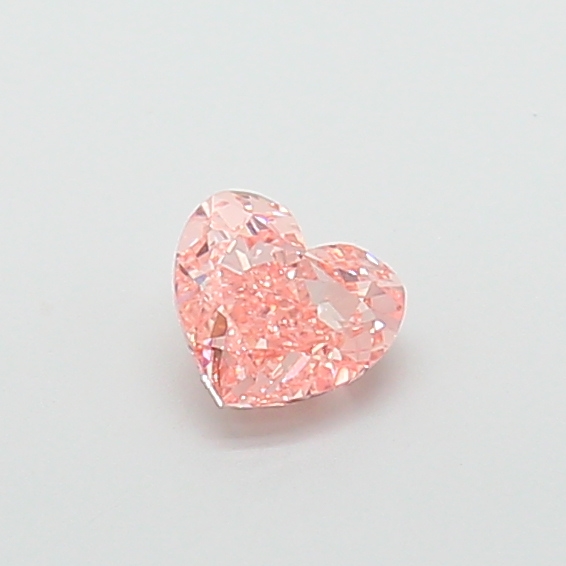 0.98 ct Pink (Vivid) VVS2 Heart Modified lab-grown diamond
