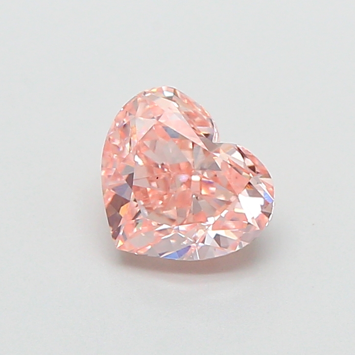 1.00 ct Pink (Intense) VS1 Heart Modified lab-grown diamond