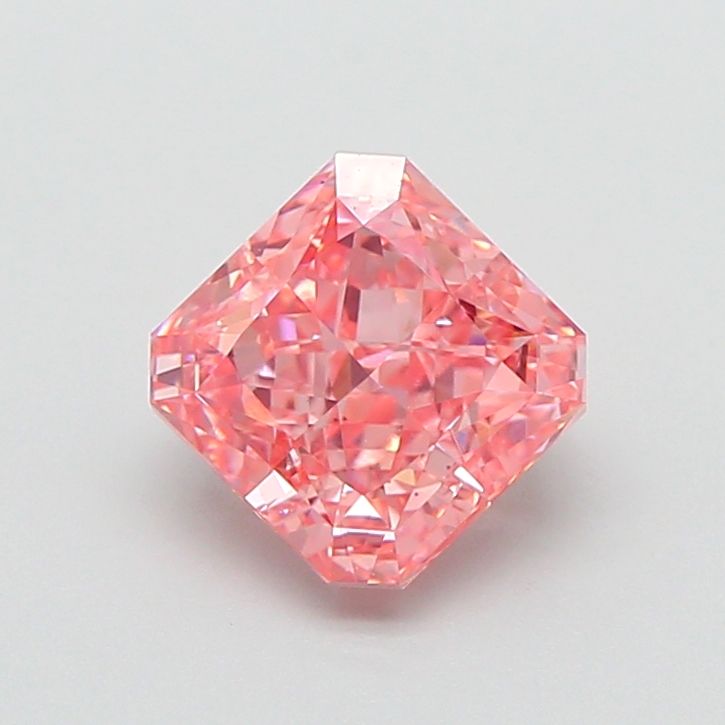 1.51 ct Pink (Vivid) VS1 Square Radiant lab-grown diamond