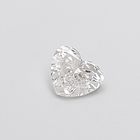 Actual 0.3 carat E Heart lab-grown diamond