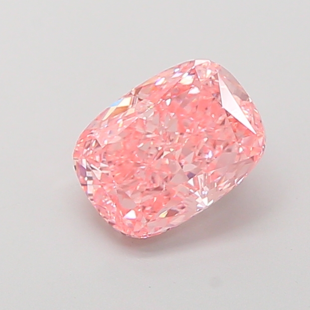 2.56 ct Pink (Vivid) VS1 Cushion lab-grown diamond