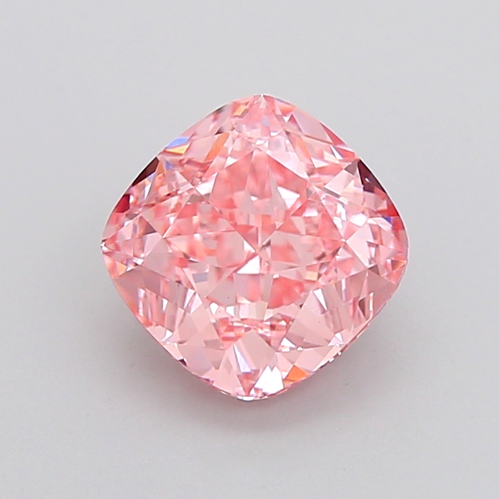 IGI Certified LG739541274 | 2.31 ct Fancy Vivid Pink Cushion VVS2 Lab-Grown Diamond