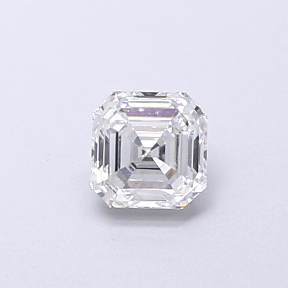 Actual 0.29 carat D Asscher lab-grown diamond