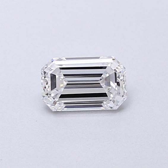 Actual 0.27 carat D Emerald lab-grown diamond