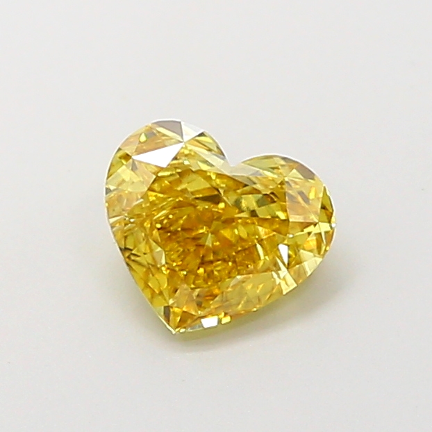 0.82 ct Heart Fancy Intense Brownish Yellow Lab-Grown Diamond