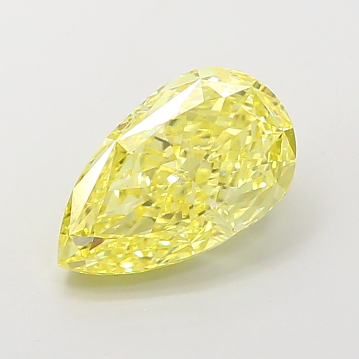 1.31 ct Pear Fancy Intense Yellow Lab-Grown Diamond