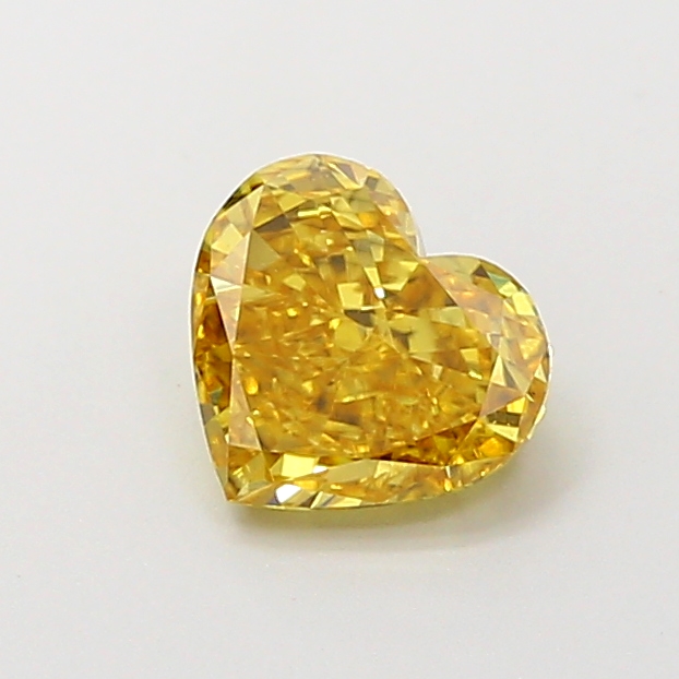1.00 ct Heart Fancy Intense Brownish Yellow Lab-Grown Diamond