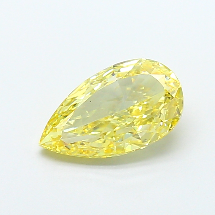 2.02 ct Pear Fancy Intense Yellow Lab-Grown Diamond