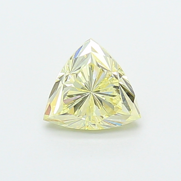 0.90 ct Trilliant Fancy Vivid Yellow Lab-Grown Diamond
