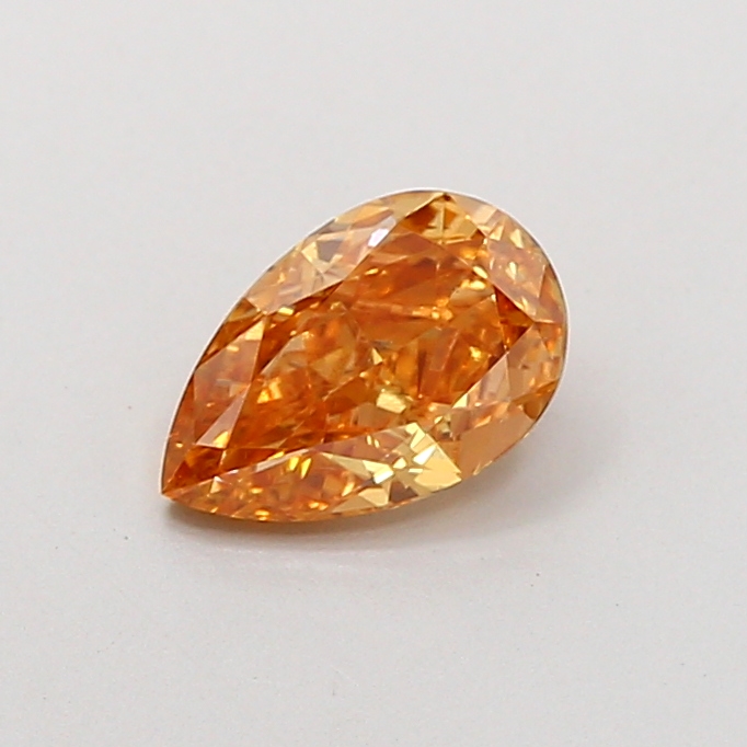 0.98 ct Rose Cut Fancy Vivid Orange Lab-Grown Diamond