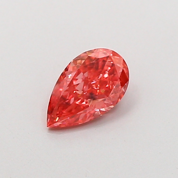 0.60 ct Pear Fancy Vivid Pink Lab-Grown Diamond